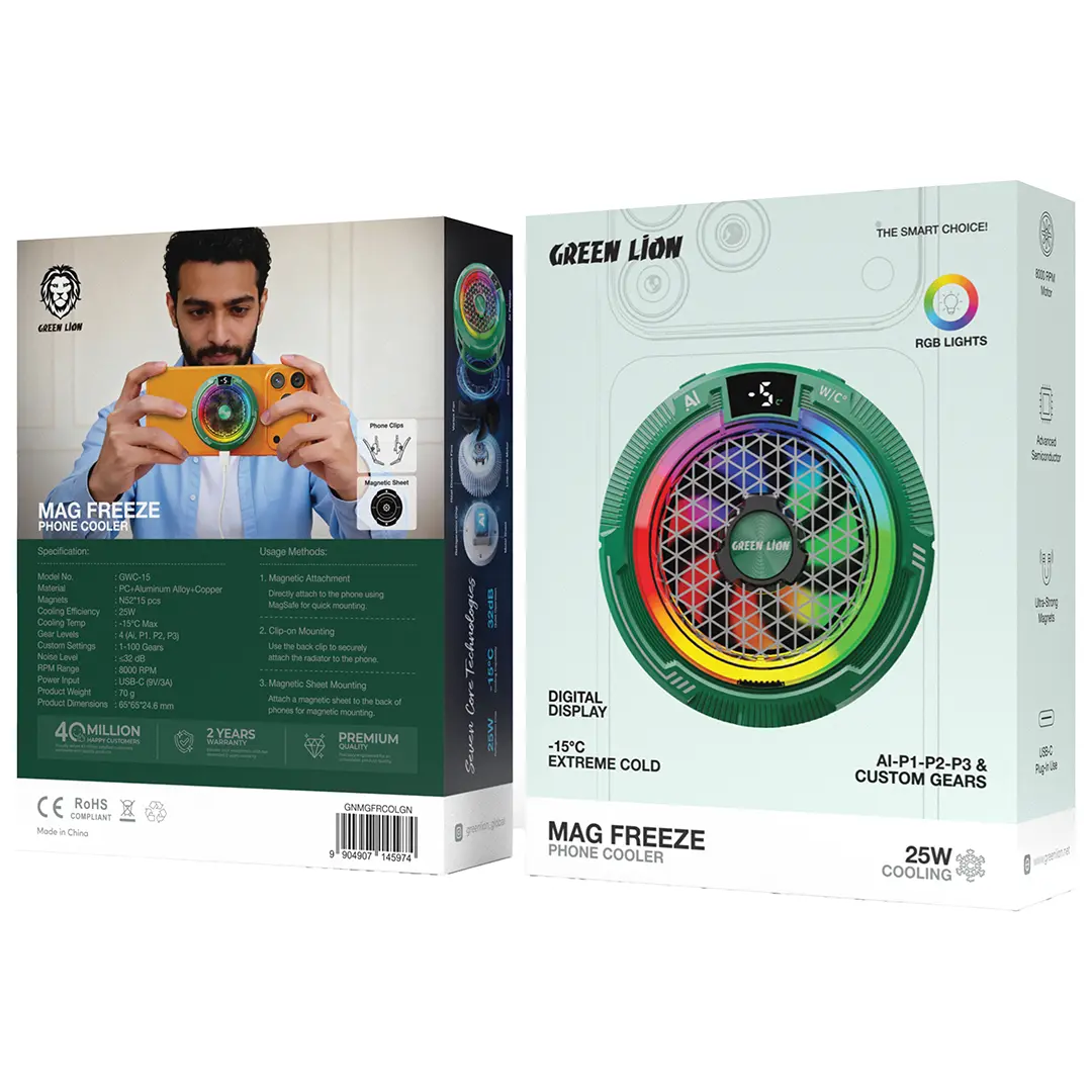 فن خنک کننده گوشی گرین لاین Mag Freeze